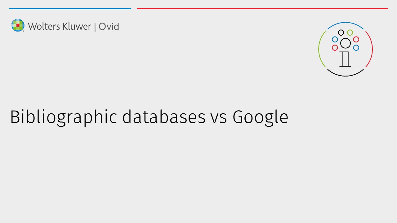 Bibliographic databases vs Google